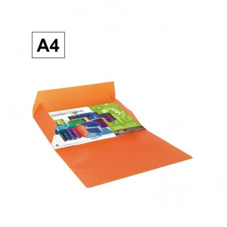 CARPETA POLIPROPILENO A4 SOLAPA NARANJA