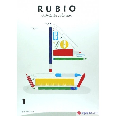 RUBIO LIBRO COLOREAR