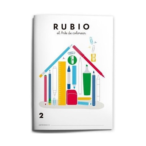 RUBIO LIBRO COLOREAR