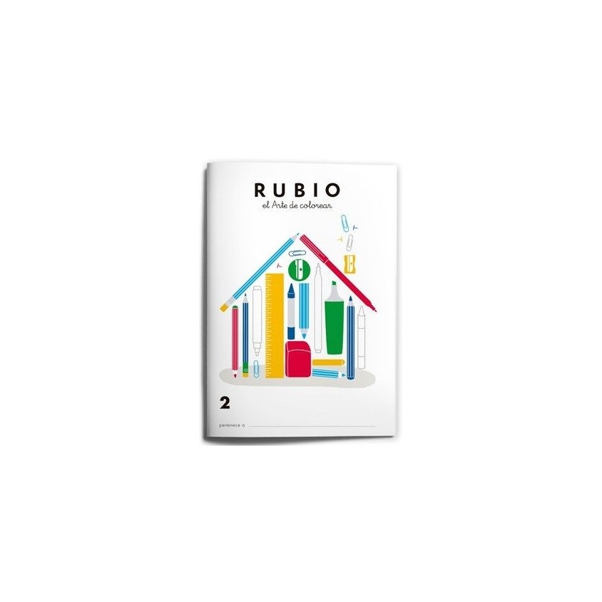 RUBIO LIBRO COLOREAR