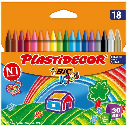 Ceras Plastidecor 18 colores