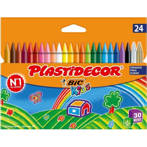 Ceras Plastidecor 24 colores