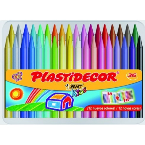 Ceras Plastidecor 36 colores