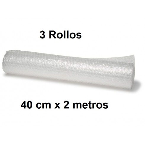 PLÁSTICO BURBUJA 40CMX2MT