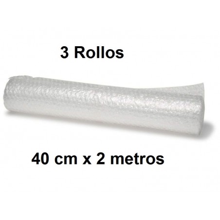 PLÁSTICO BURBUJA 40CMX2MT