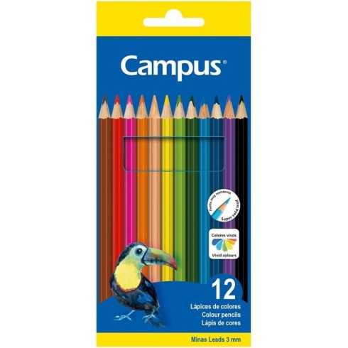 LÁPICES CAMPUS TRIANGULAR COLOR C/12