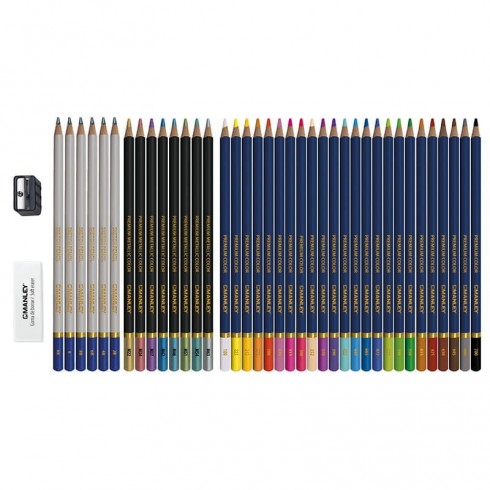 SET CREATIVO MANLEY LAPICES 40 PIEZAS