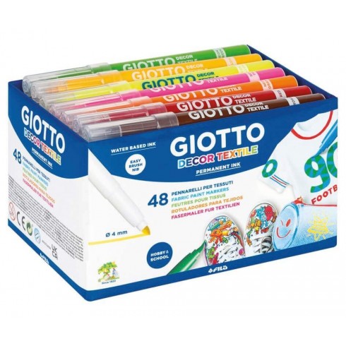 ROTULADOR GIOTTO TEXTIL 48 UNIDADES