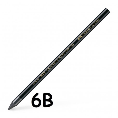 LAPIZ Faber Castell GRAFITO PURO  PITT 6B