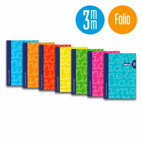 BLOC LAMELA FOLIO 80H TAPA FORRADA 3MM