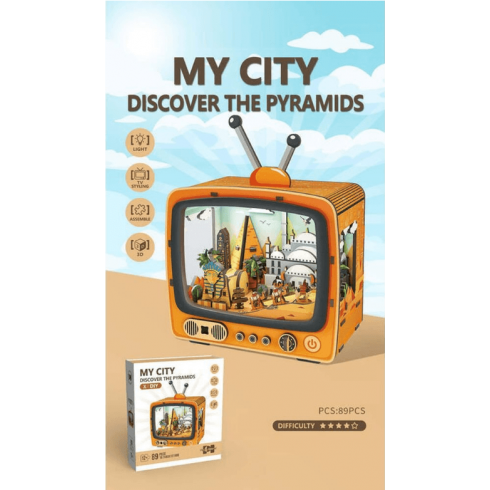 PUZZLE MADERA 89 PIEZAS MY CITY PYRAMIDS