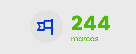244 marcas